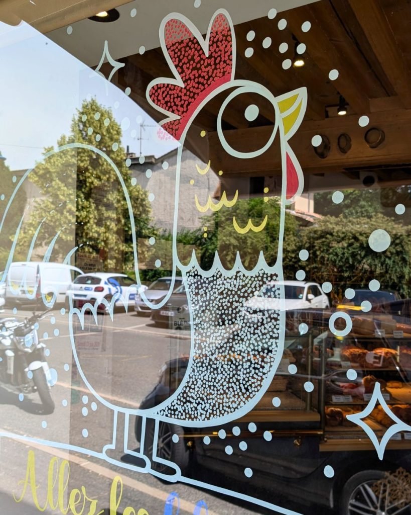 Marine Chalayer_peinture sur vitrine_Villars_les_Dombes_rhone _ alpes