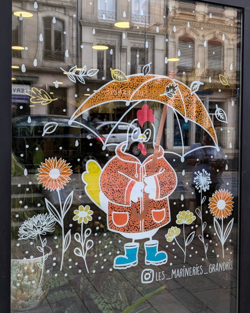 Marine Chalayer_peinture sur vitrine_Villefranche_Sur_Saone_calade_rhone