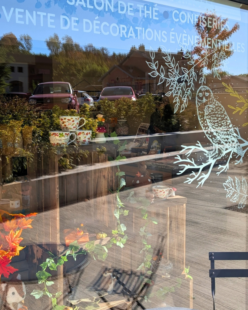 Marine Chalayer_peinture sur vitrine_Tarare_rhone _ alpes